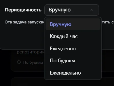 Список вариантов периодичности